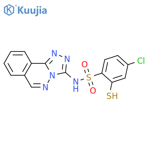 Benzenesulfonamide,4-chloro-2-mercapto-N-1,2,4-triazolo[3,4-a]phthalazin-3-yl- structure