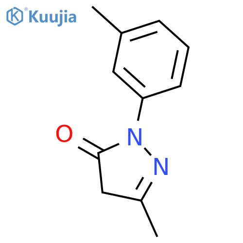 3H-Pyrazol-3-one, 2,4-dihydro-5-methyl-2-(3-methylphenyl)- structure