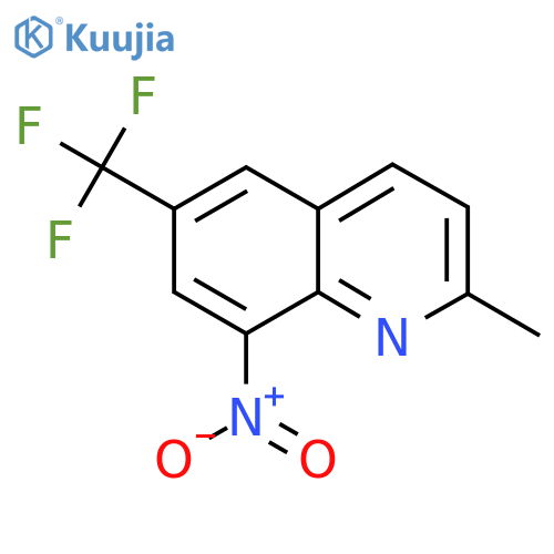2-Methyl-8-nitro-6-(trifluoromethyl)quinoline structure