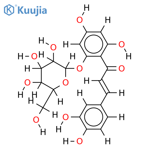 2'-O-beta-D-Glucopyranoside-2',3,4,4',6'-Pentahydroxychalcone structure