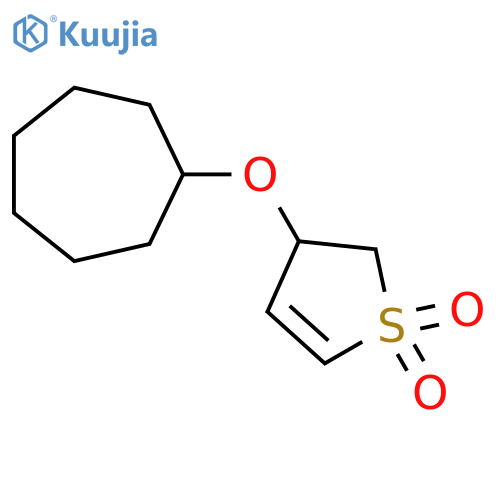 3-(cycloheptyloxy)-2,3-dihydro-1lambda6-thiophene-1,1-dione structure