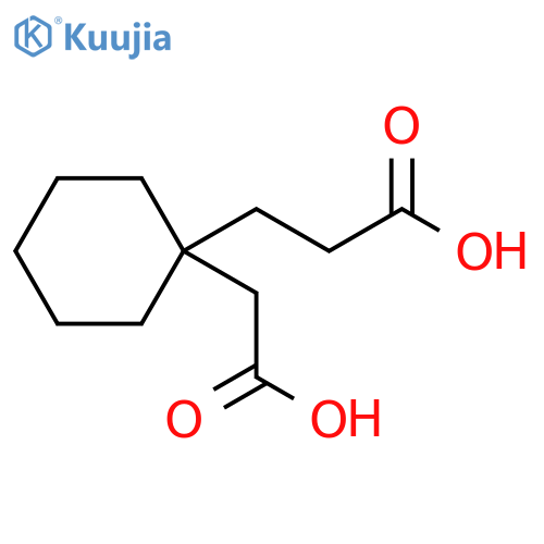 3-1-(carboxymethyl)cyclohexylpropanoic acid structure