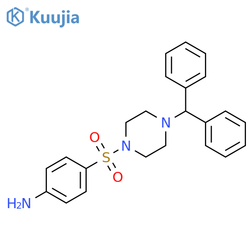 4-(4-Benzhydryl-1-piperazinyl)sulfonylaniline structure