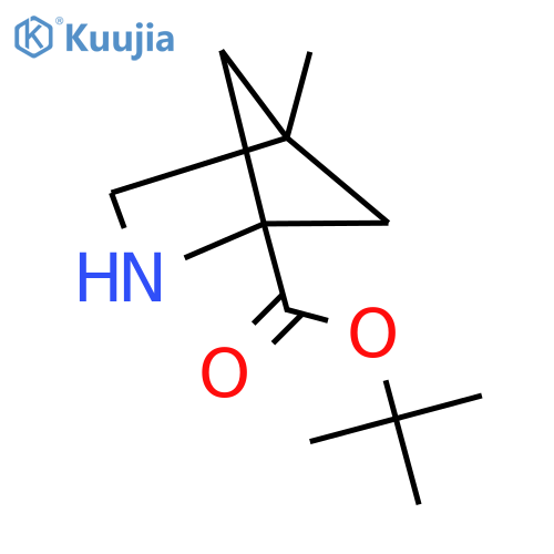 tert-butyl 4-methyl-2-azabicyclo2.1.1hexane-1-carboxylate structure