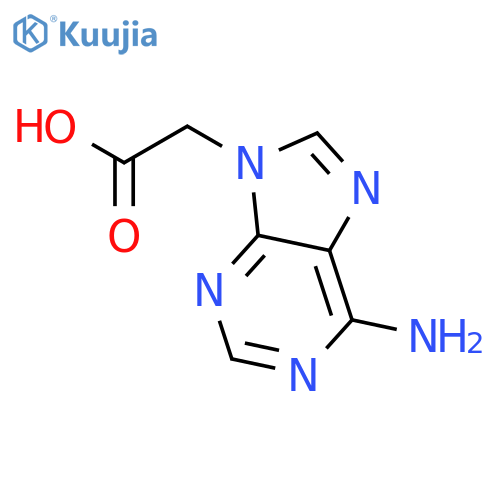 2-(6-Amino-9H-purin-9-yl)acetic acid structure