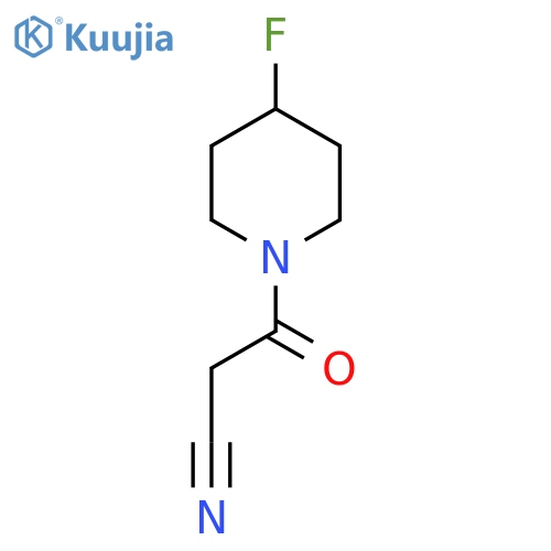 3-(4-Fluoropiperidin-1-yl)-3-oxopropanenitrile structure
