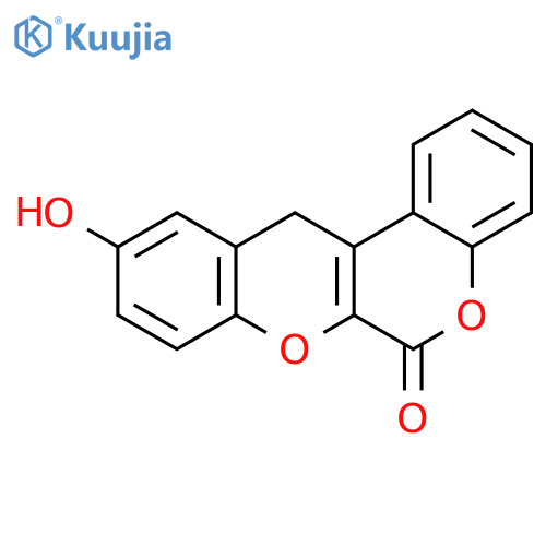 [1]Benzopyrano[3,4-b][1]benzopyran-6(12H)-one, 10-hydroxy- structure