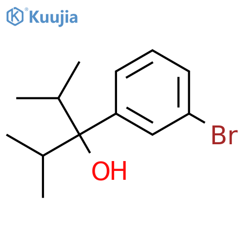 3-(3-bromophenyl)-2,4-dimethylpentan-3-ol structure