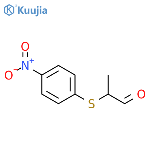 Propanal, 2-[(4-nitrophenyl)thio]- structure
