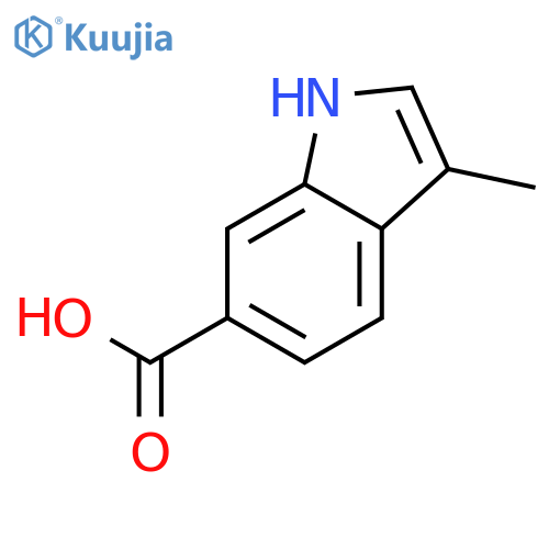 3-Methyl-1H-indole-6-carboxylic acid structure