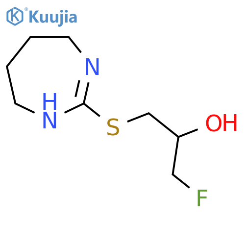 1-fluoro-3-(4,5,6,7-tetrahydro-1H-1,3-diazepin-2-ylsulfanyl)propan-2-ol structure
