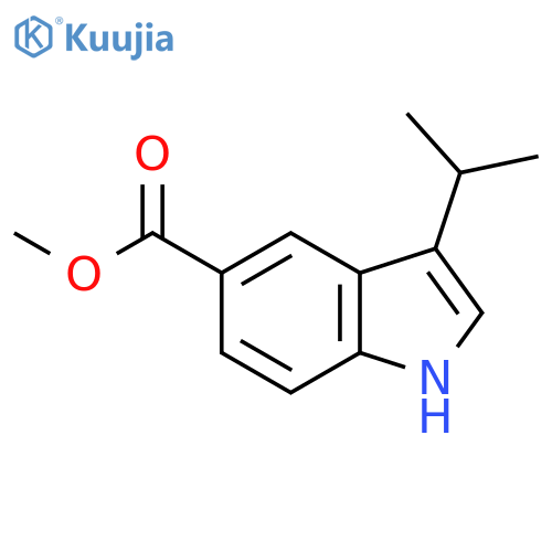 Methyl 3-(propan-2-yl)-1H-indole-5-carboxylate structure