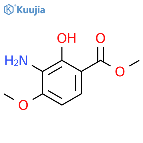 Benzoic acid,3-amino-2-hydroxy-4-methoxy-, methyl ester structure