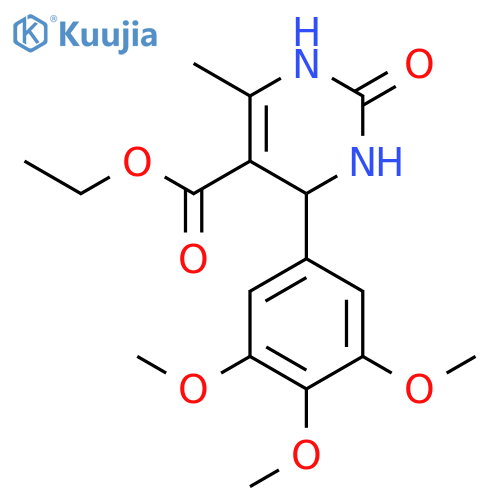 ethyl 6-methyl-2-oxo-4-(3,4,5-trimethoxyphenyl)-1,2,3,4-tetrahydropyrimidine-5-carboxylate structure