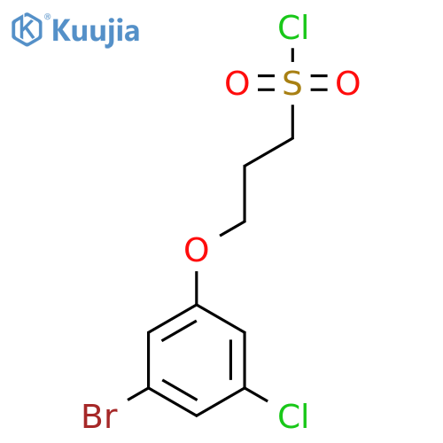3-(3-bromo-5-chlorophenoxy)propane-1-sulfonyl chloride structure