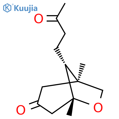 (1S,5R,8R)-1,5-Dimethyl-8-(3-oxobutyl)-6-oxabicyclo[3.2.1]octan-3-one structure