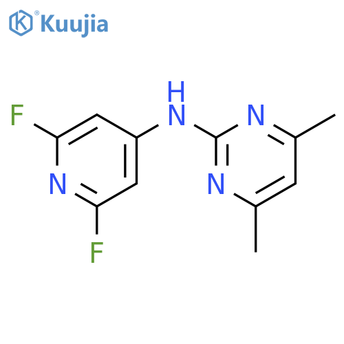 2-Pyrimidinamine, N-(2,6-difluoro-4-pyridinyl)-4,6-dimethyl- structure