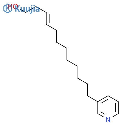 3-Dodecen-1-ol, 12-(3-pyridinyl)-, (3E)- structure