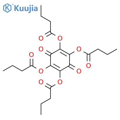Butyric acid,tetraester with 2,3,5,6-tetrahydroxy-p-benzoquinone (8CI) structure