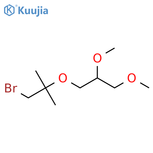 1-bromo-2-(2,3-dimethoxypropoxy)-2-methylpropane structure