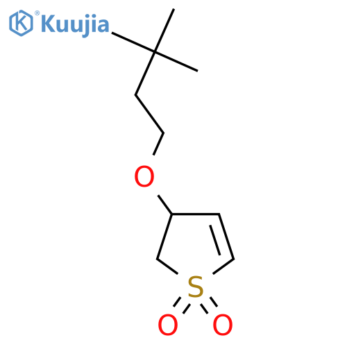 3-(3,3-dimethylbutoxy)-2,3-dihydro-1lambda6-thiophene-1,1-dione structure