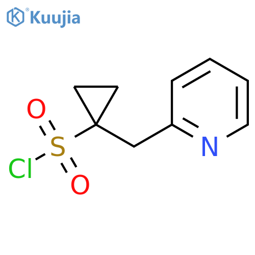 1-(pyridin-2-yl)methylcyclopropane-1-sulfonyl chloride structure