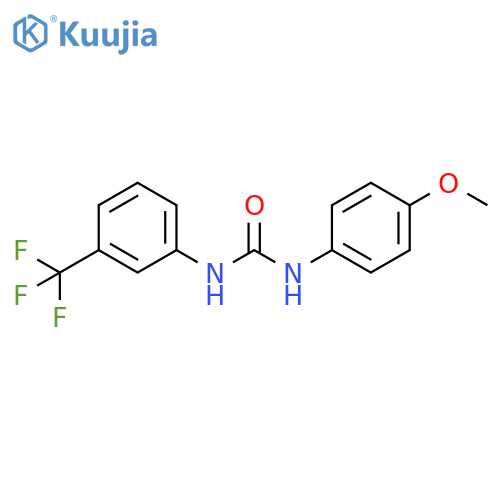 Urea, N-(4-methoxyphenyl)-N'-[3-(trifluoromethyl)phenyl]- structure