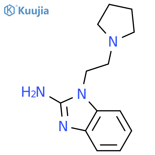 1H-Benzimidazol-2-amine, 1-[2-(1-pyrrolidinyl)ethyl]- structure