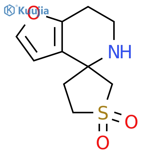 6,7-dihydro-5H-spirofuro3,2-cpyridine-4,3'-1lambda6thiolane-1',1'-dione structure