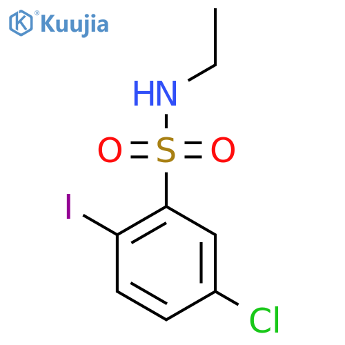 5-chloro-N-ethyl-2-iodobenzene-1-sulfonamide structure
