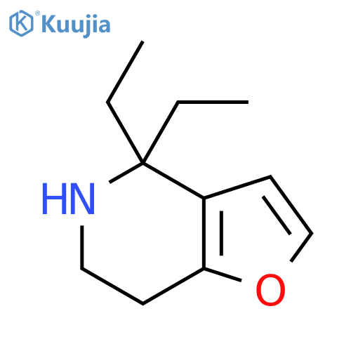 4,4-diethyl-4H,5H,6H,7H-furo3,2-cpyridine structure