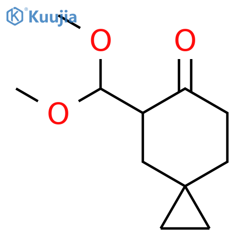 5-(dimethoxymethyl)spiro2.5octan-6-one structure