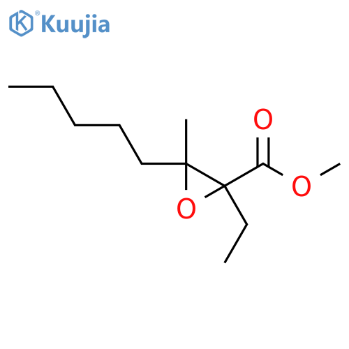 Methyl 2-ethyl-3-methyl-3-pentyloxirane-2-carboxylate structure