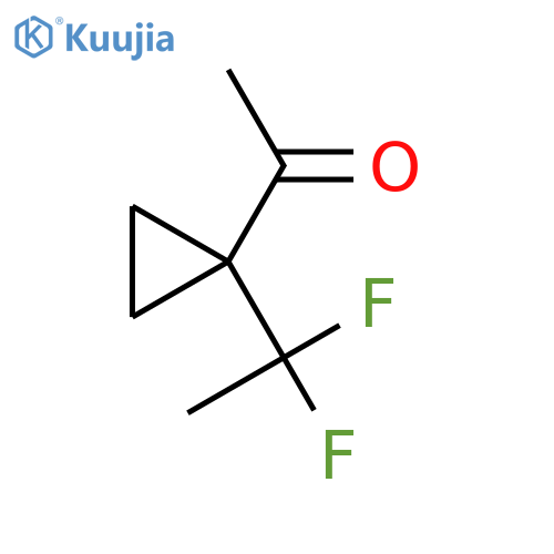 1-1-(1,1-difluoroethyl)cyclopropylethan-1-one structure