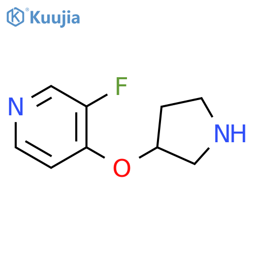 3-fluoro-4-(pyrrolidin-3-yloxy)pyridine structure