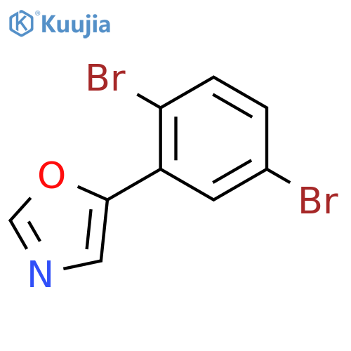 5-(2,5-Dibromophenyl)oxazole structure