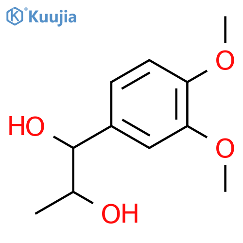 1-(3,4-Dimethoxyphenyl)propane-1,2-diol structure