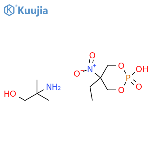 2-amino-2-methylpropan-1-ol;5-ethyl-2-hydroxy-5-nitro-1,3,2λ5-dioxaphosphinane 2-oxide structure