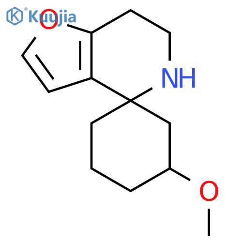 5-methoxy-6',7'-dihydro-5'H-spirocyclohexane-1,4'-furo3,2-cpyridine structure