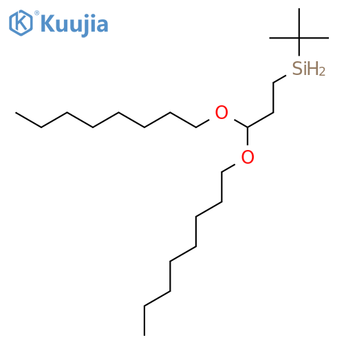 Silane, (1,1-dimethylethyl)bis(octyloxy)propyl- structure