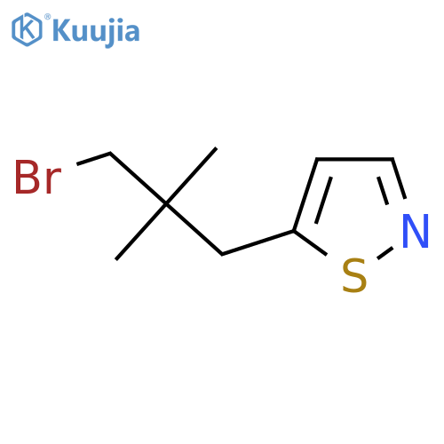 5-(3-Bromo-2,2-dimethylpropyl)-1,2-thiazole structure