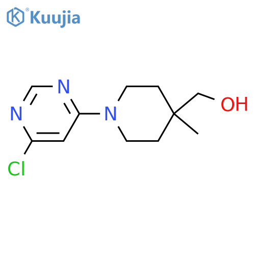 (1-(6-Chloropyrimidin-4-yl)-4-methylpiperidin-4-yl)methanol structure