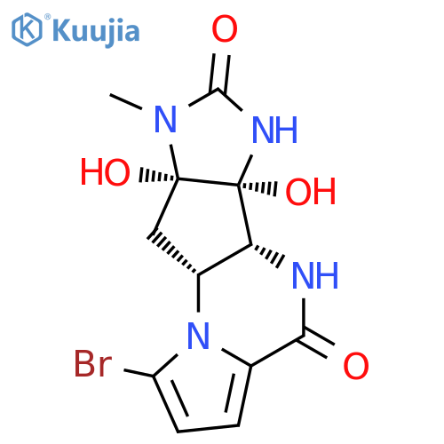 Imidazo[4',5':4,5]cyclopenta[1,2-e]pyrrolo[1,2-a]pyrazine-4,7-dione,1-bromo-5,5a,5b,6,8,8a,9,9a-octahydro-5b,8a-dihydroxy-8-methyl-,(5aR,5bR,8aS,9aR)- structure