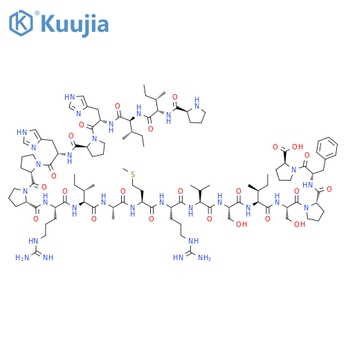 L-Proline,L-prolyl-L-isoleucyl-L-isoleucyl-L-histidyl-L-prolyl-L-histidyl-L-prolyl-L-prolyl-L-arginyl-L-isoleucyl-L-alanyl-L-methionyl-L-arginyl-L-valyl-L-seryl-L-isoleucyl-L-seryl-L-prolyl-L-phenylalanyl- structure