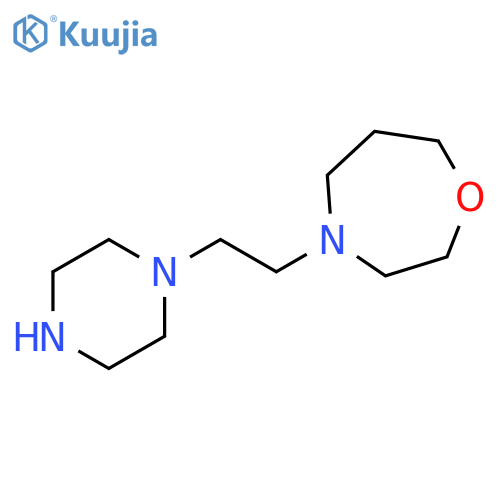 4-2-(piperazin-1-yl)ethyl-1,4-oxazepane structure