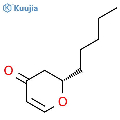 4H-Pyran-4-one, 2,3-dihydro-2-pentyl-, (2S)- structure