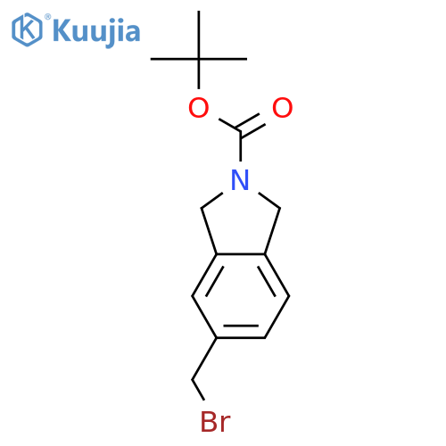 Tert-butyl 5-(bromomethyl)isoindoline-2-carboxylate structure