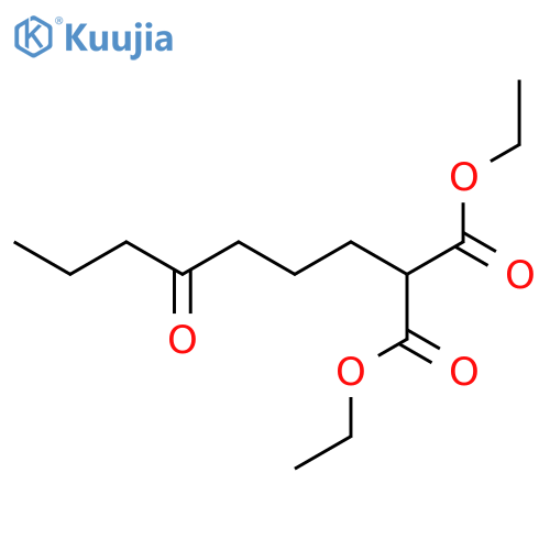 Propanedioic acid, (4-oxoheptyl)-, diethyl ester structure