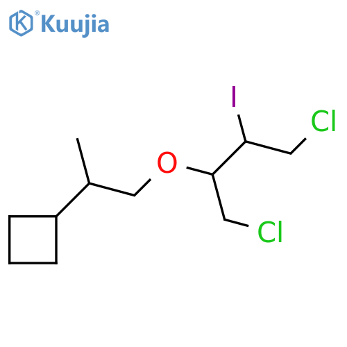 {1-(1,4-dichloro-3-iodobutan-2-yl)oxypropan-2-yl}cyclobutane structure