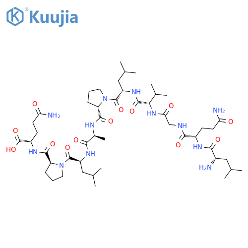 L-Glutamine,L-leucyl-L-glutaminylglycyl-L-valyl-L-leucyl-L-prolyl-L-alanyl-L-leucyl-L-prolyl- structure